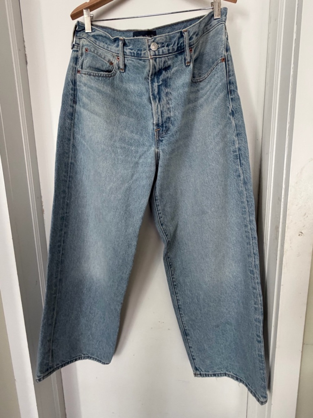 Abercrombie & Fitch Light Wash Baggy Wide Leg Jeans sz 31 Men’s